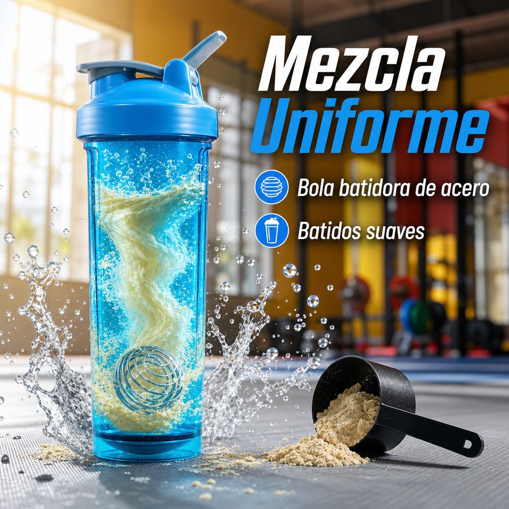 Vaso mezclador de proteína en polvo de alta calidad/vaso mezclador deportivo