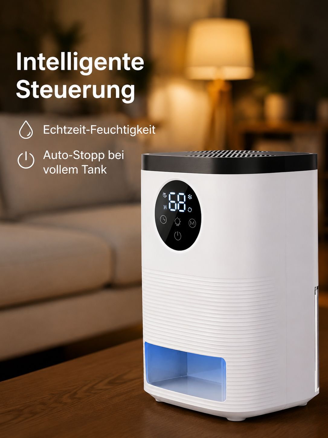 Kleiner Luftentfeuchter für den Haushalt, Feuchtigkeitsabsorber und Luftentfeuchter für den Keller