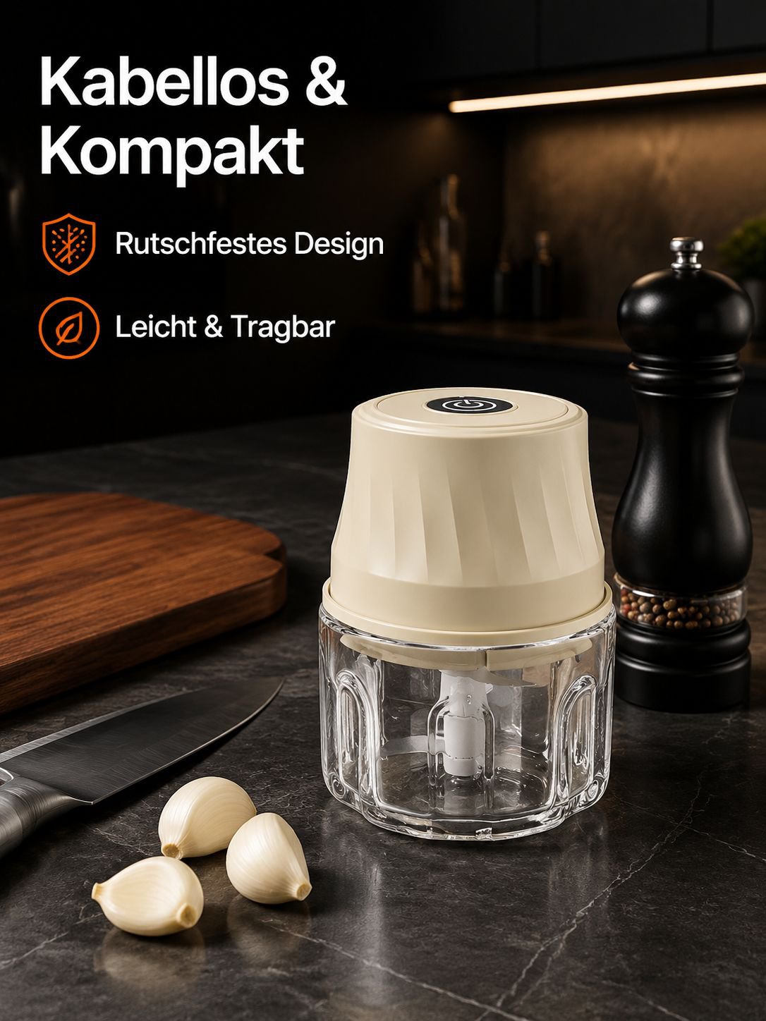 Mini Electric Garlic & Meat Grinder