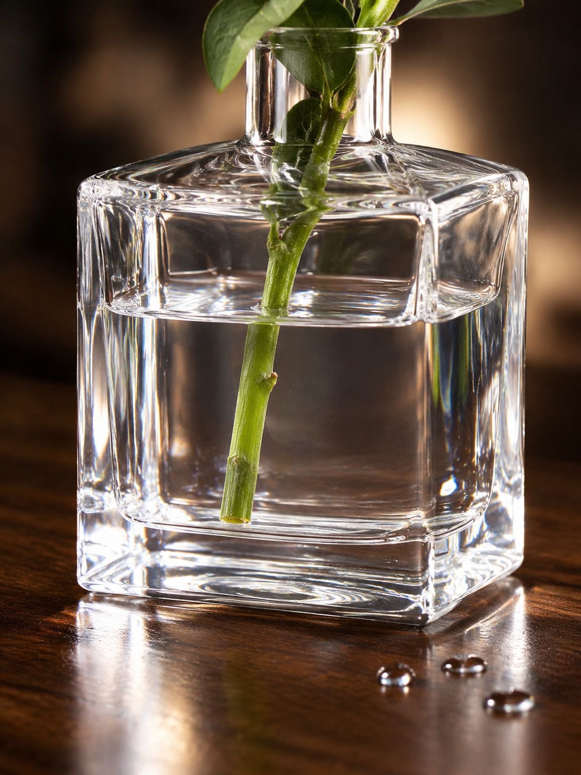 Minimalist Transparent Flower Vase Decor