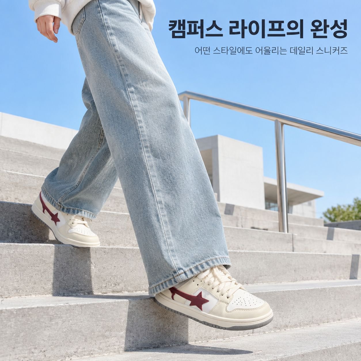 두꺼운 밑창 미국풍 빈티지 스타 보드 신발 학생용 여성 캐주얼 화이트 신발