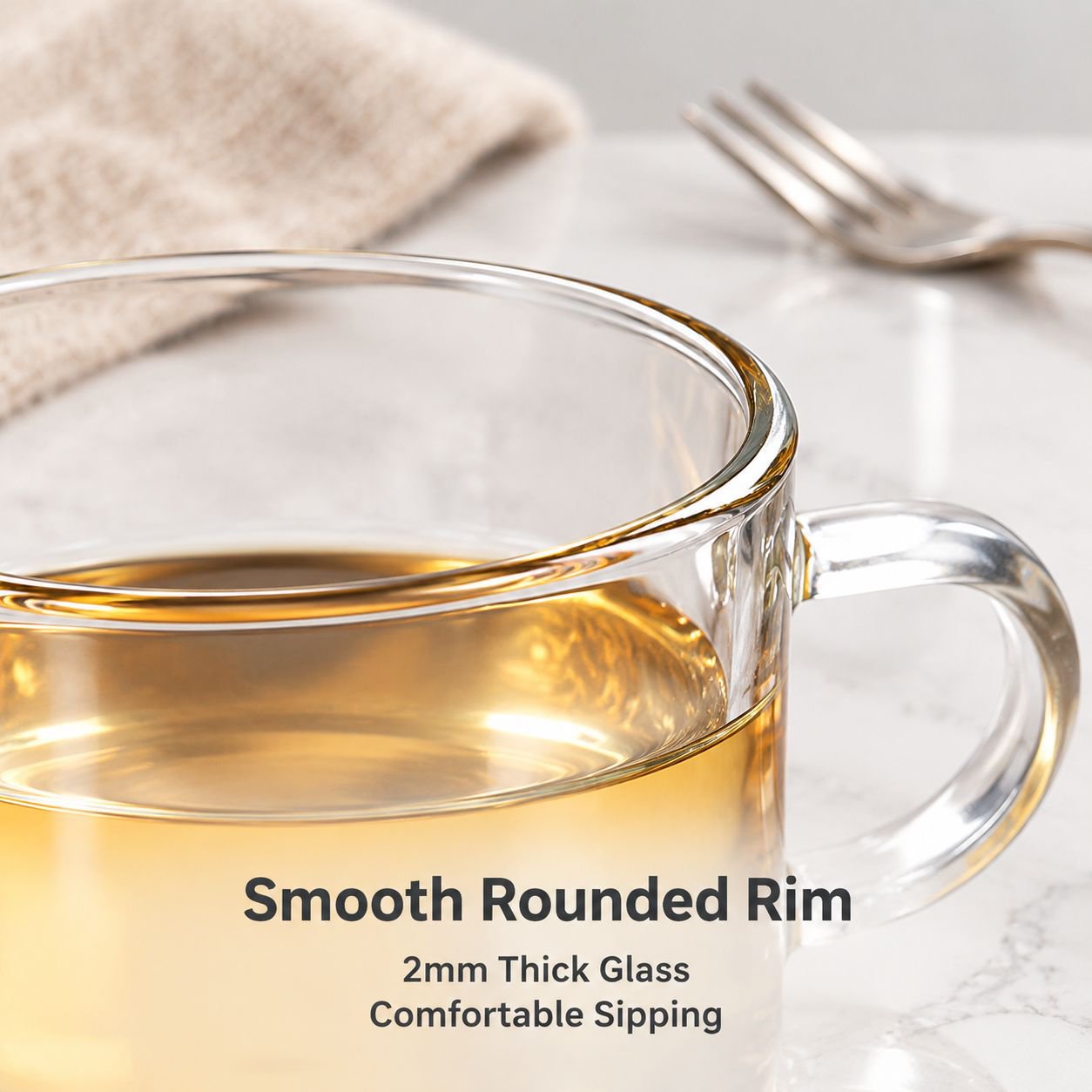 High Borosilicate Glass Tea Cup