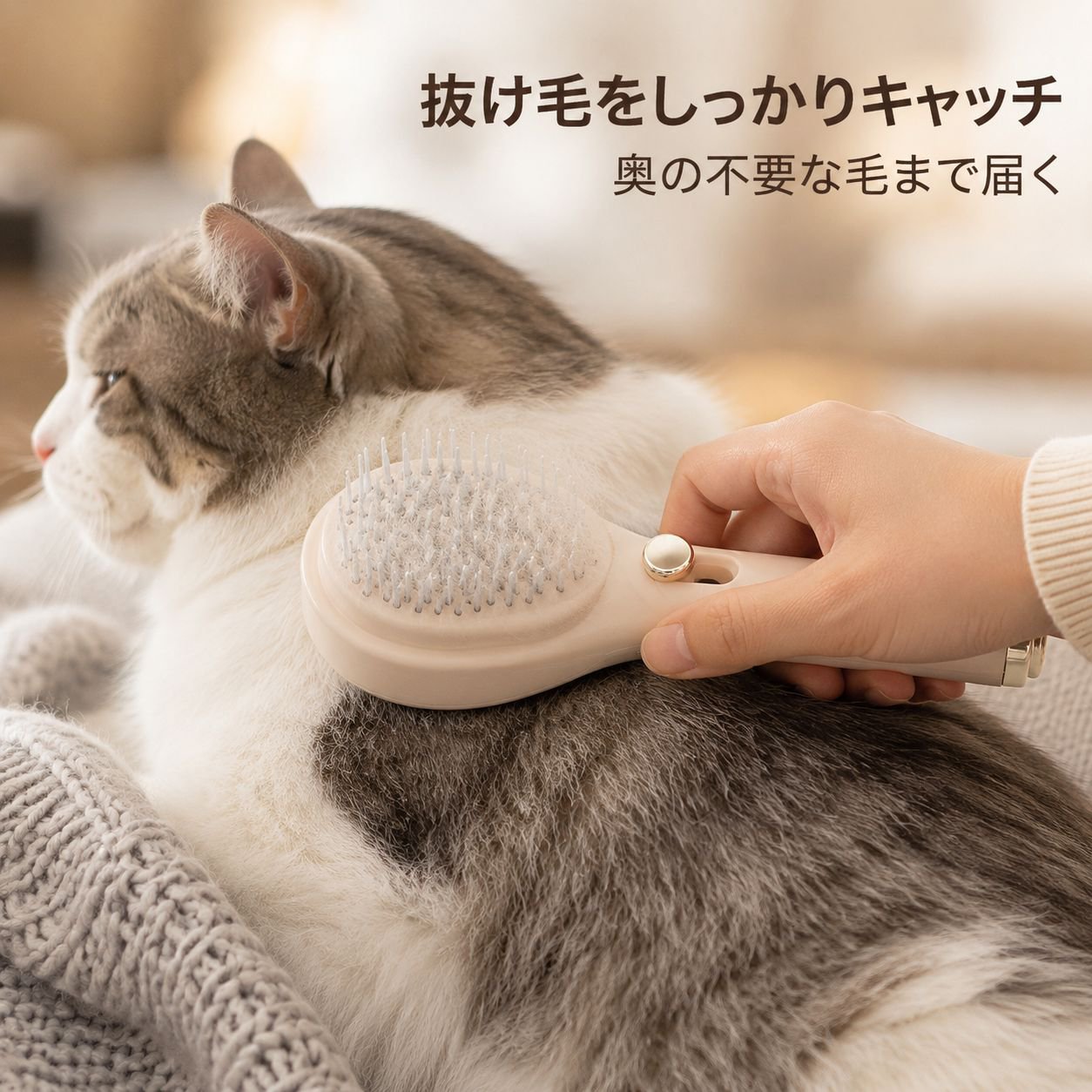 ワンクリックで脱毛できる伸縮式マジックコーム