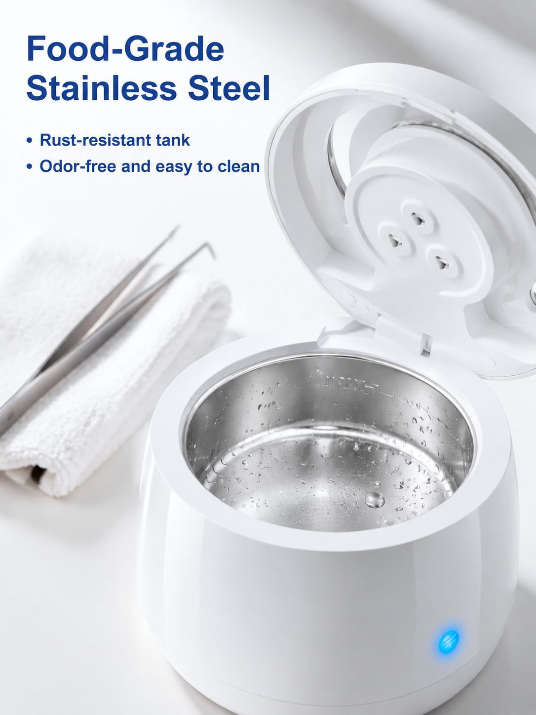 UV sterilization for germ-free dental appliances