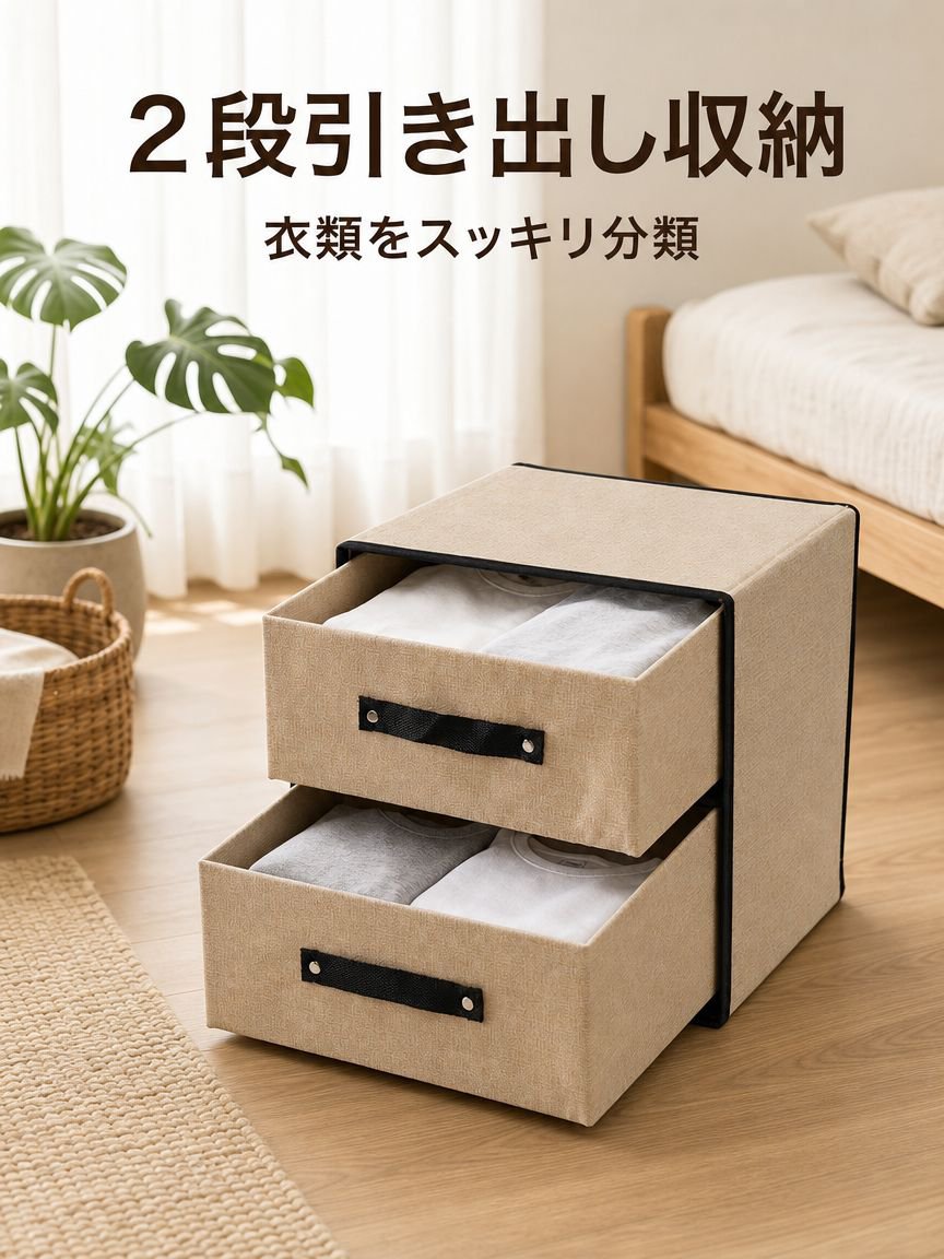 水洗い可能な布芸収納ボックス