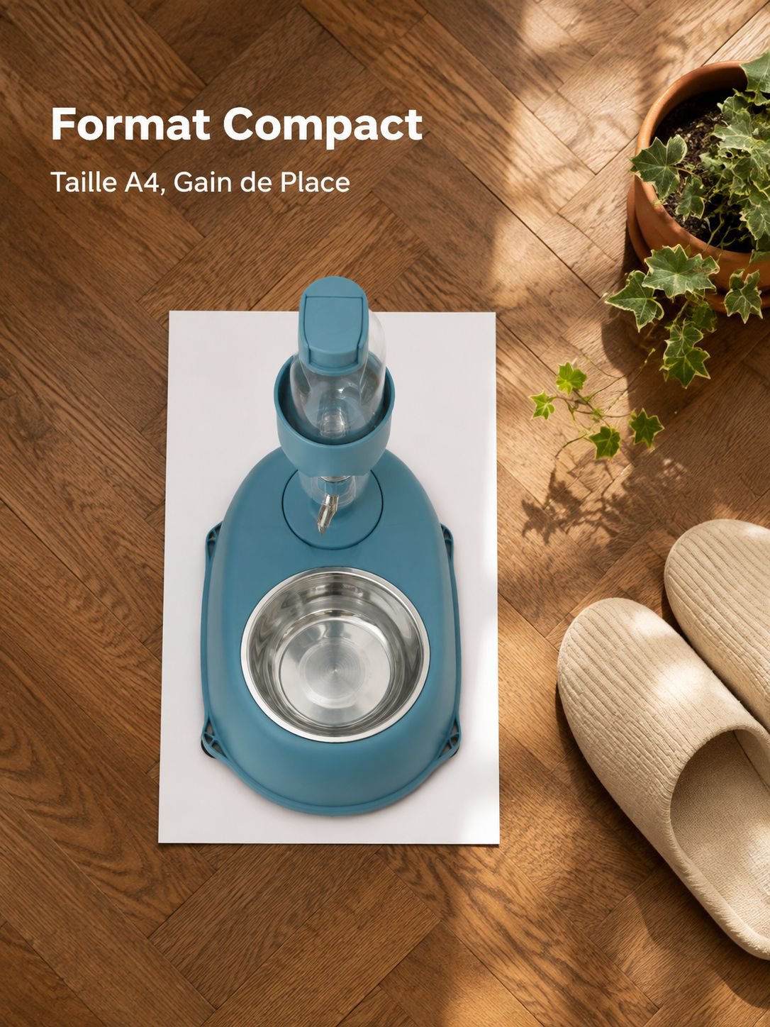 Gamelle d'eau et pot de nourriture pour animaux