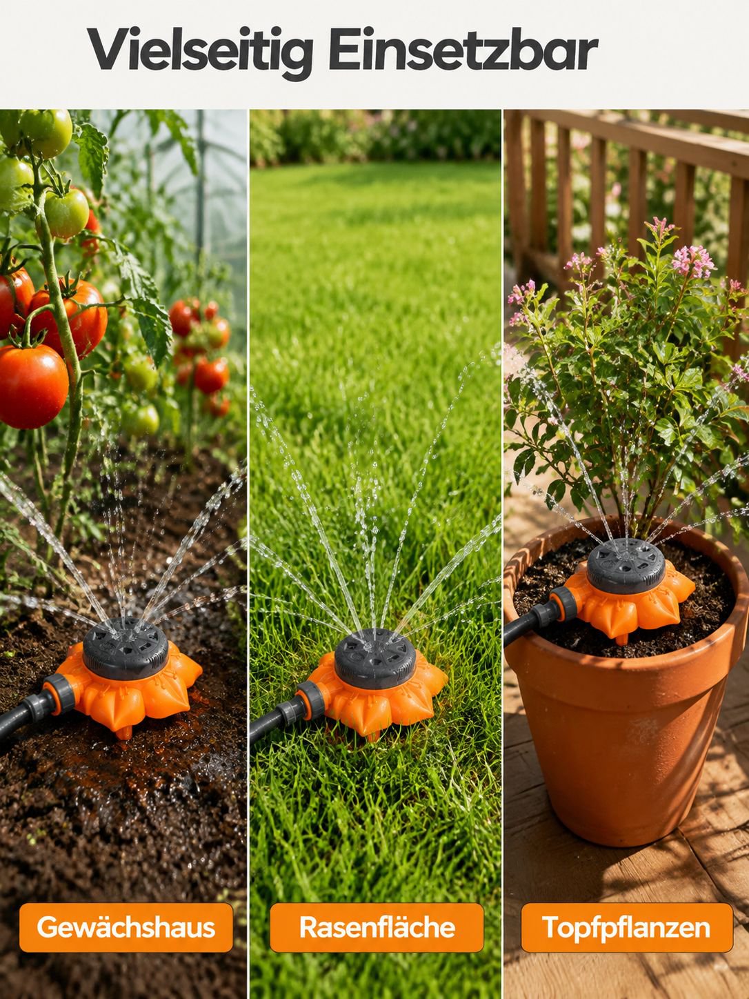 Spezielle Achtloch-Bewässerungsanlage für automatische Gartenbewässerung