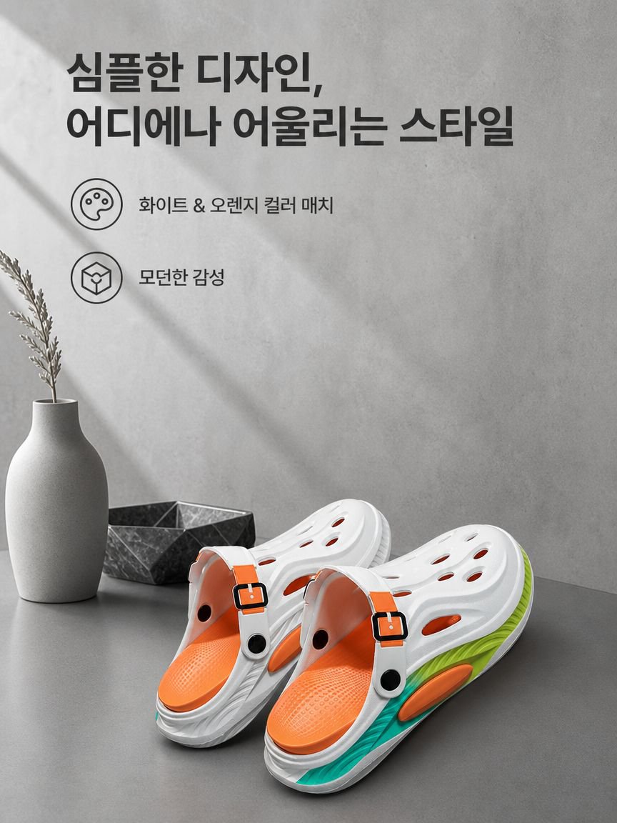 쿠션감 좋은 두꺼운 미끄럼방지 비치 슬리퍼