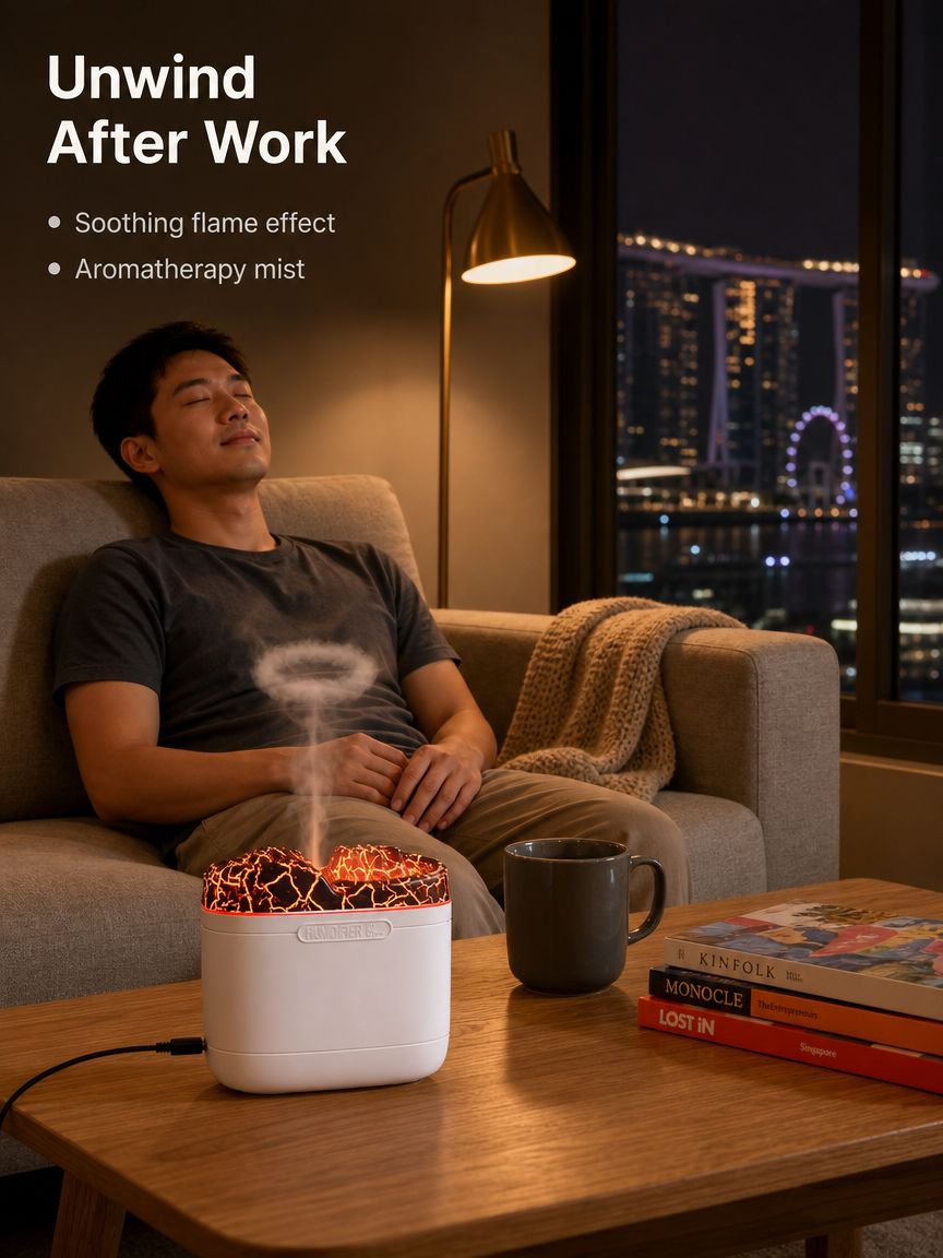 Flame Effect & Multi-Functional Design