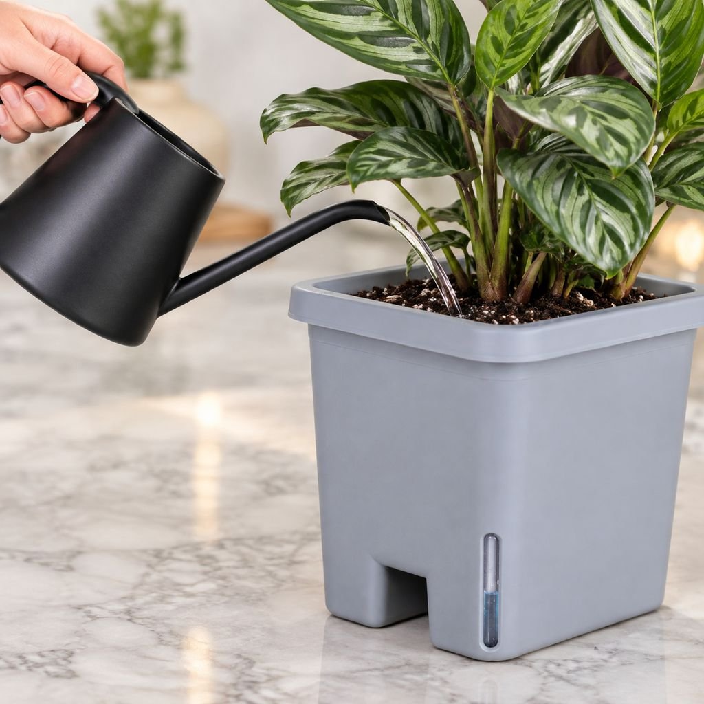 Large Capacity Square Self-Watering Flower Pot