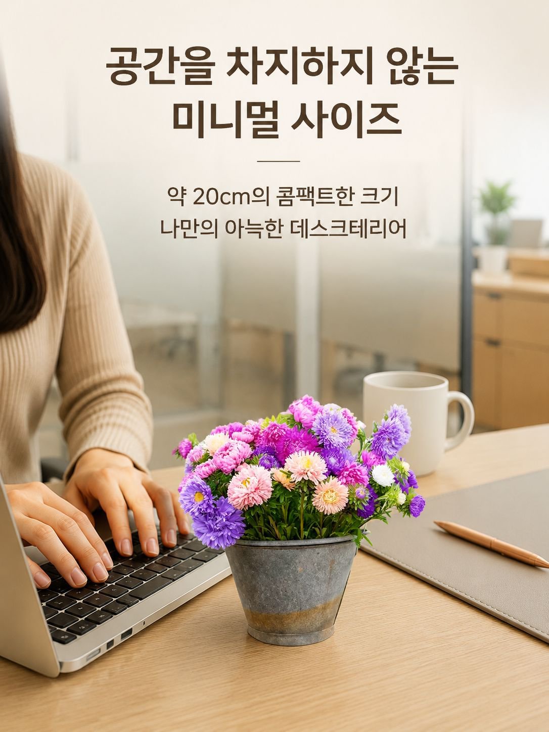 다채로운 캔디 화분 꽃