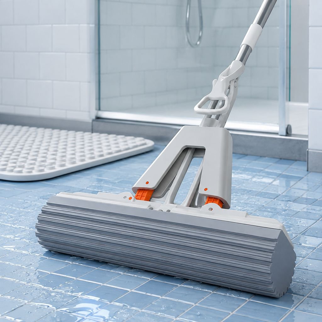 Exprimidor automático de la mopa de esponja gruesa
