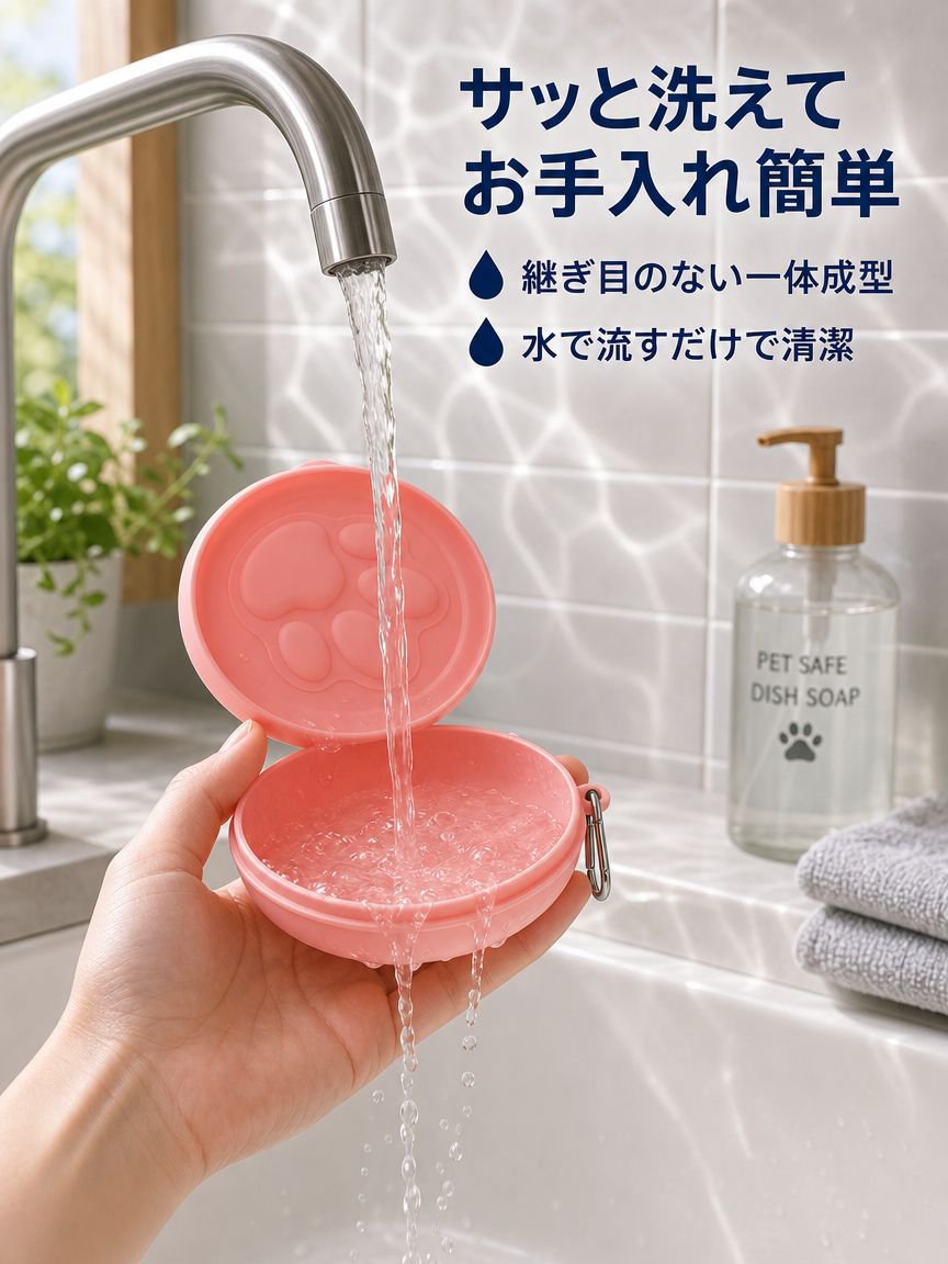 ペット用アウトドア携帯式ドッグフードボウル＆おやつボックス
