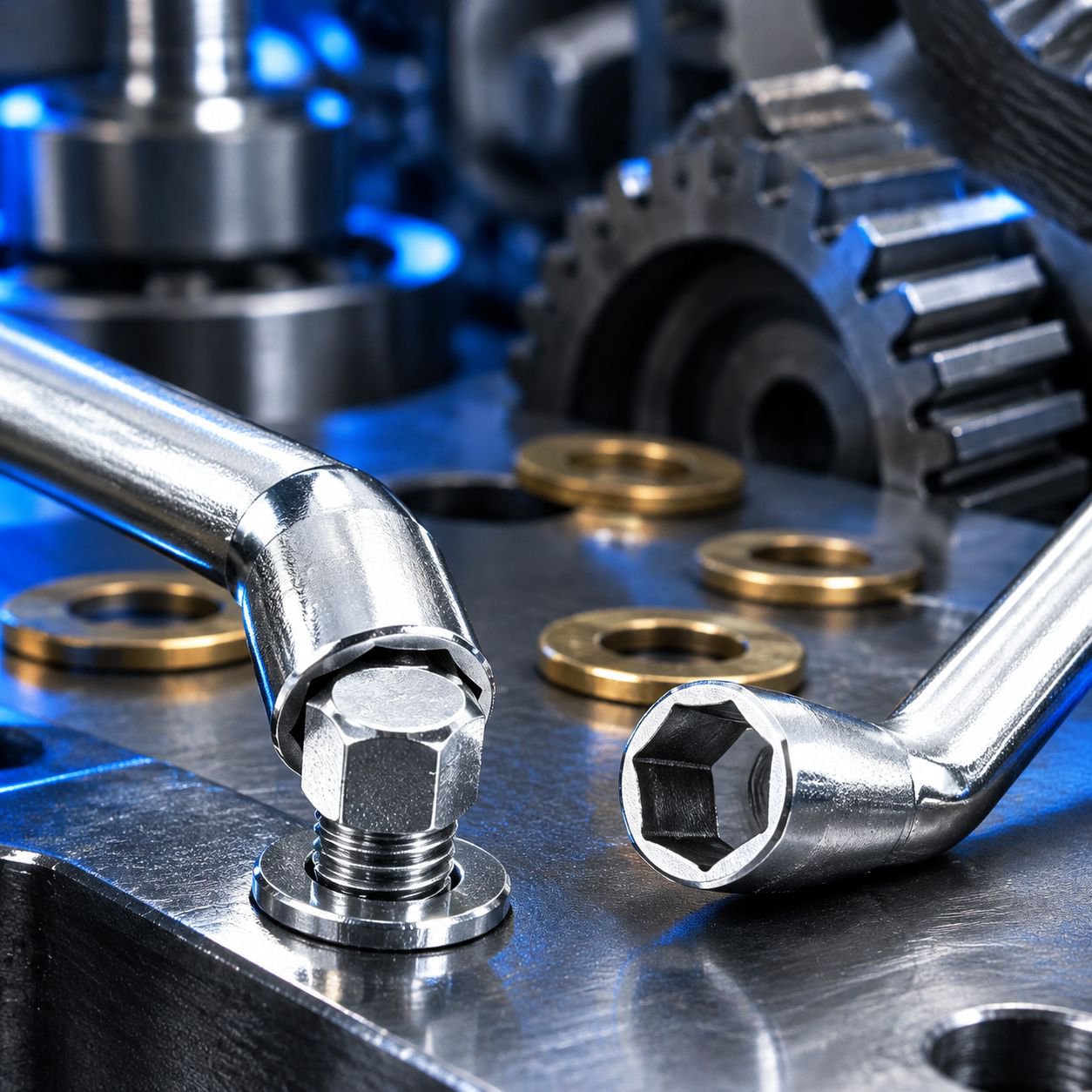 8-19mm L-Shaped Double-Ended Hex Wrench Industrial Repair Tool