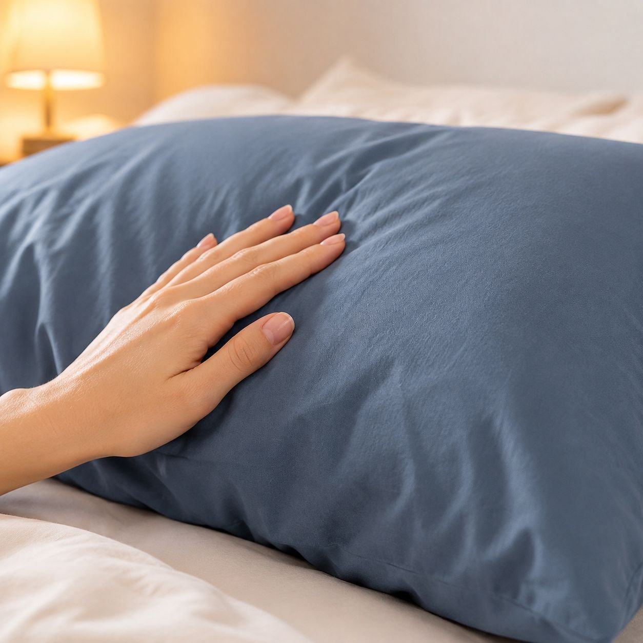 48x74 Simple Home Pillowcase, Washed Cotton, Brushed, Solid Color Pillowcase