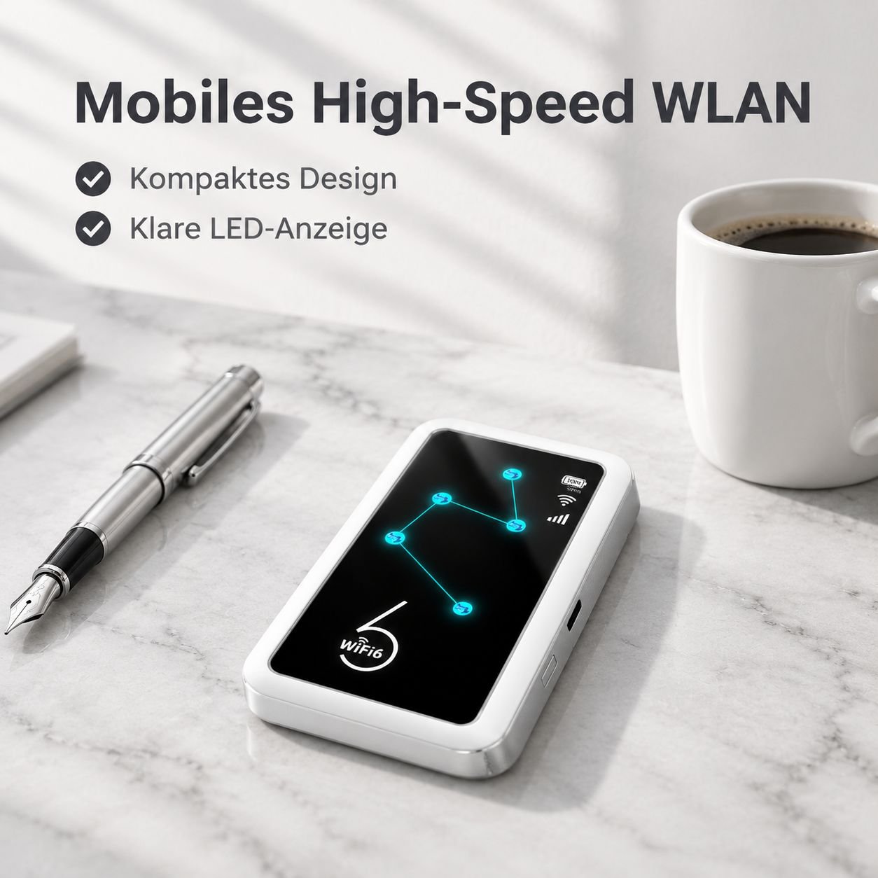 Mobiler WiFi 6 Wireless Router – Unbegrenztes High-Speed-Internet
