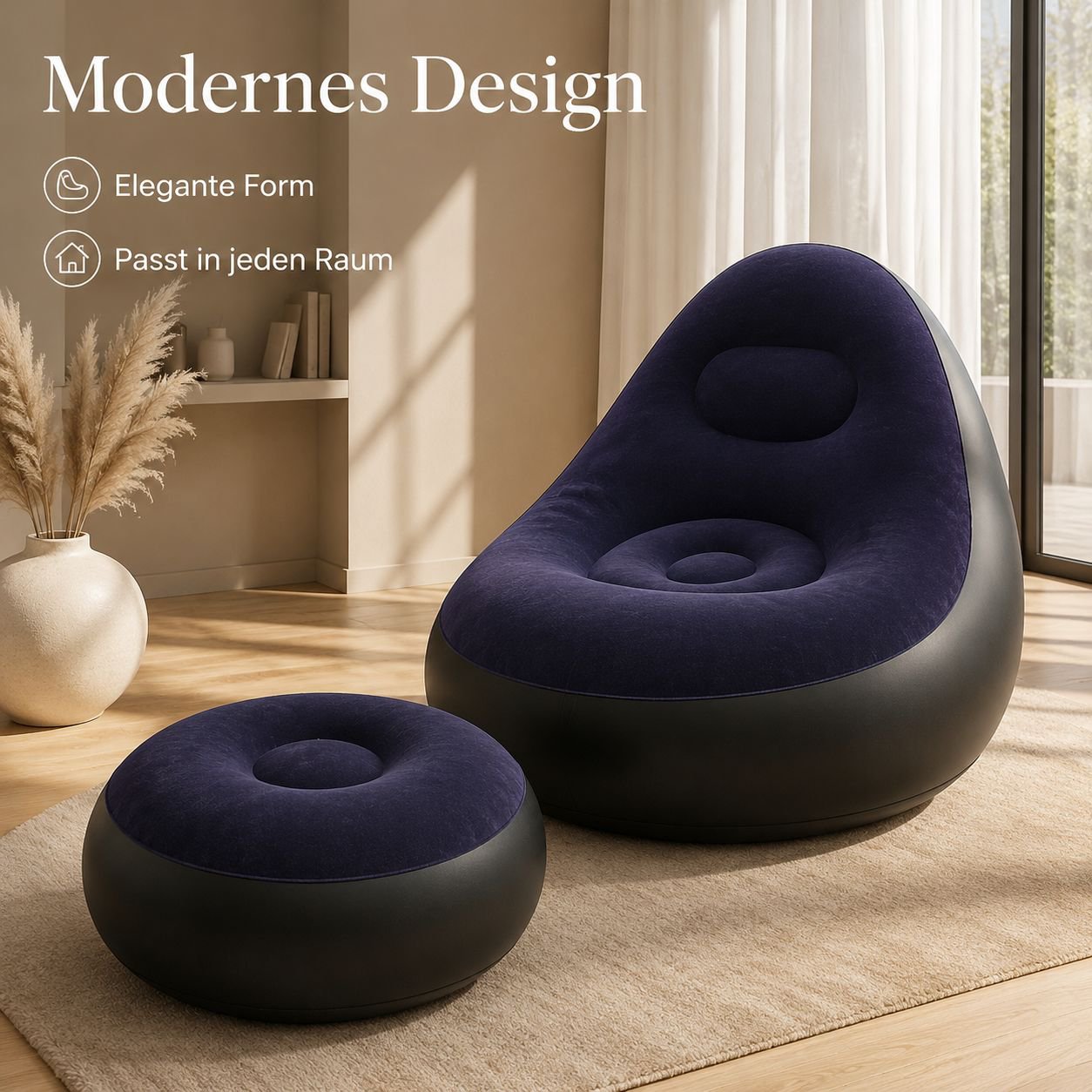 Faltbares, dickes aufblasbares Sofa