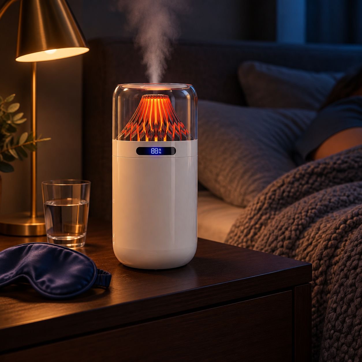Silent Desktop Humidifier for Home and Office with Aromatherapy Function