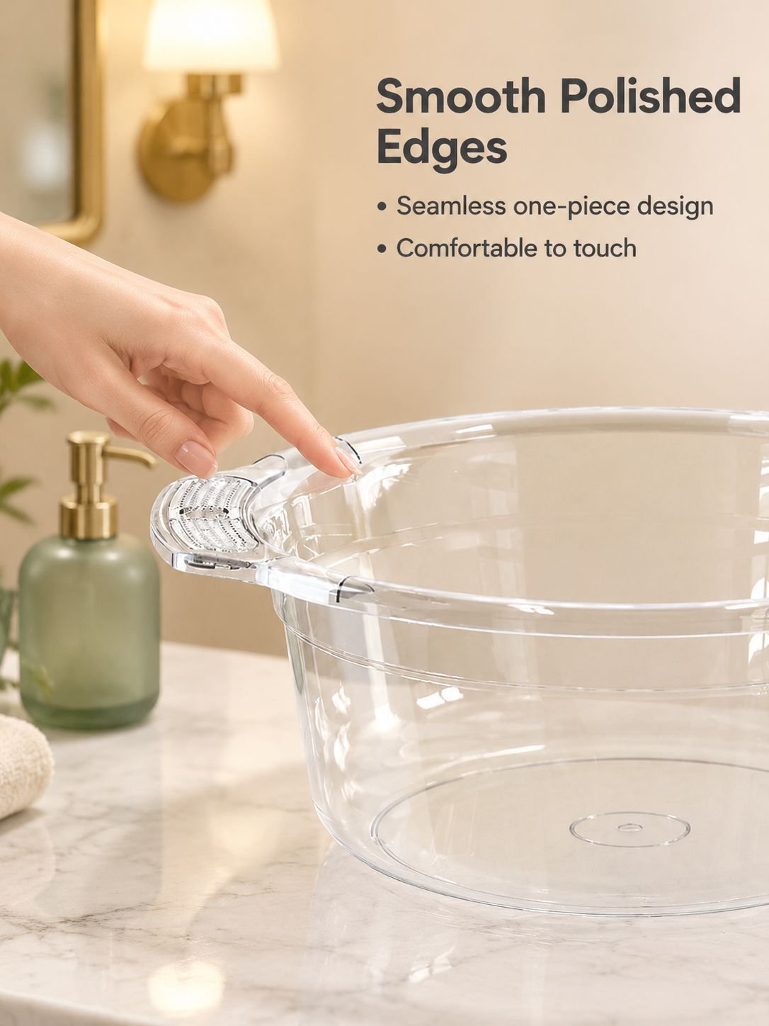 Multipurpose Transparent Washing Basin for Home and Office