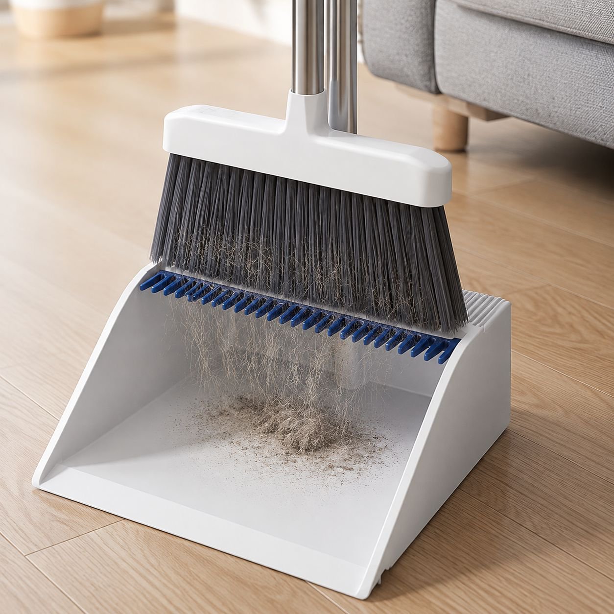 Durable Broom and Dustpan Set for Office Cleaning