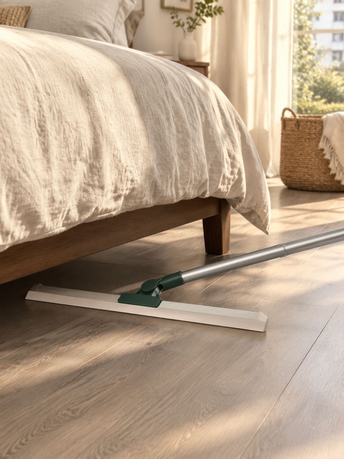Balai hydrofuge extensible pour nettoyage efficace des surfaces mouillées