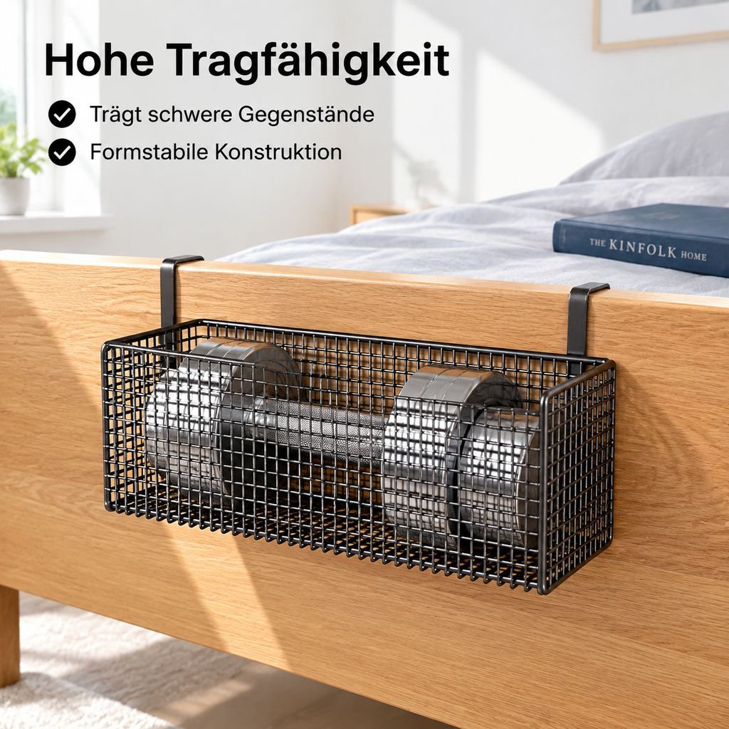 Bett Hängekorb mit Fächern für persönliche Gegenstände am Bett