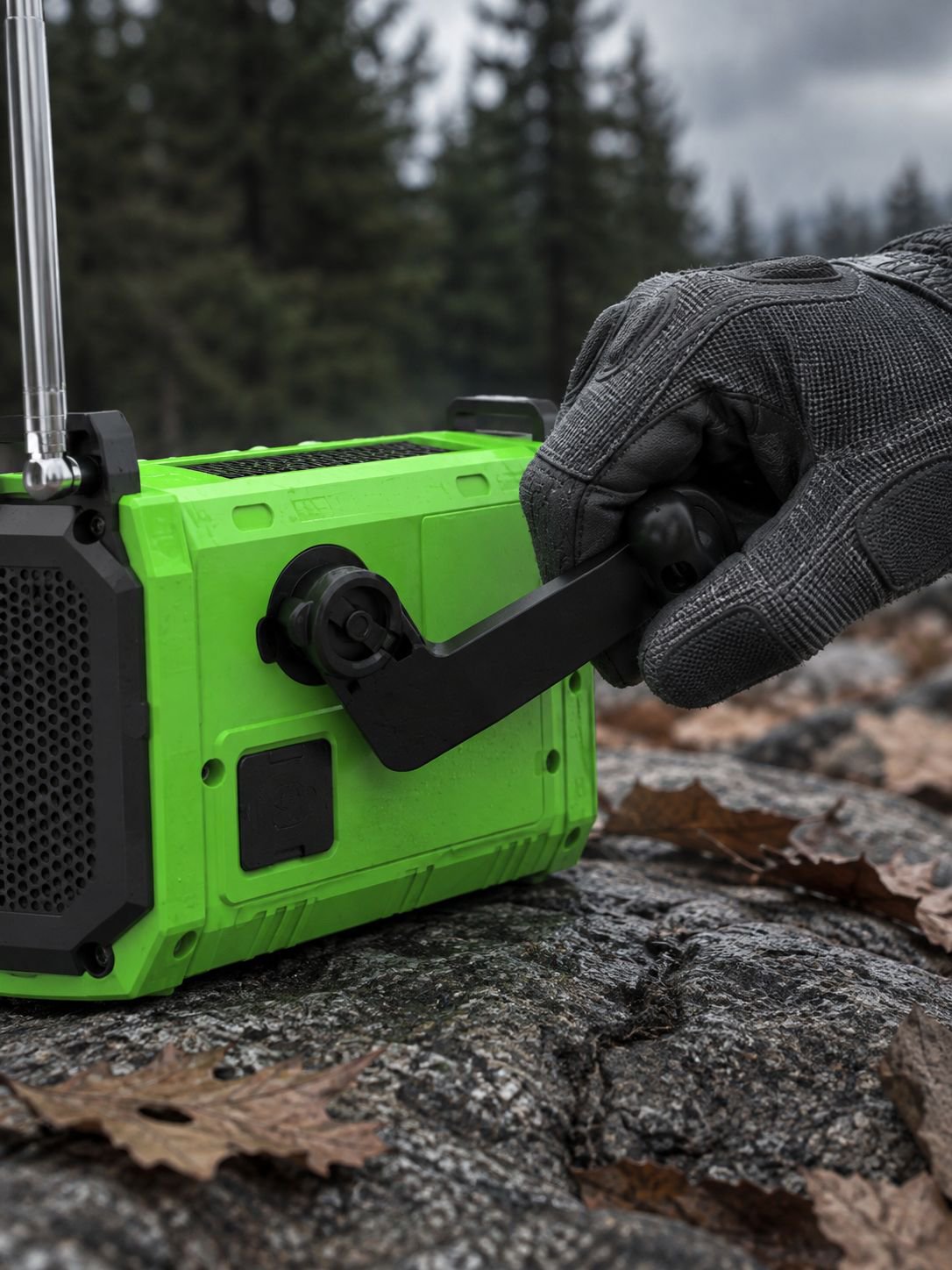 Notfallradio mit LED-Beleuchtung und Solarpanel