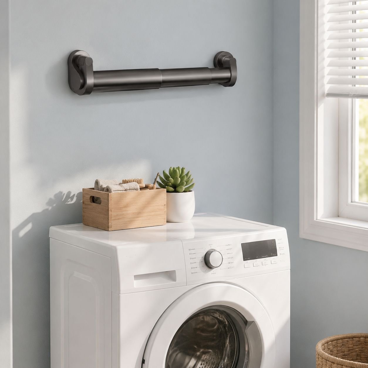 No-hole Wall-mounted Family Clothes Rack