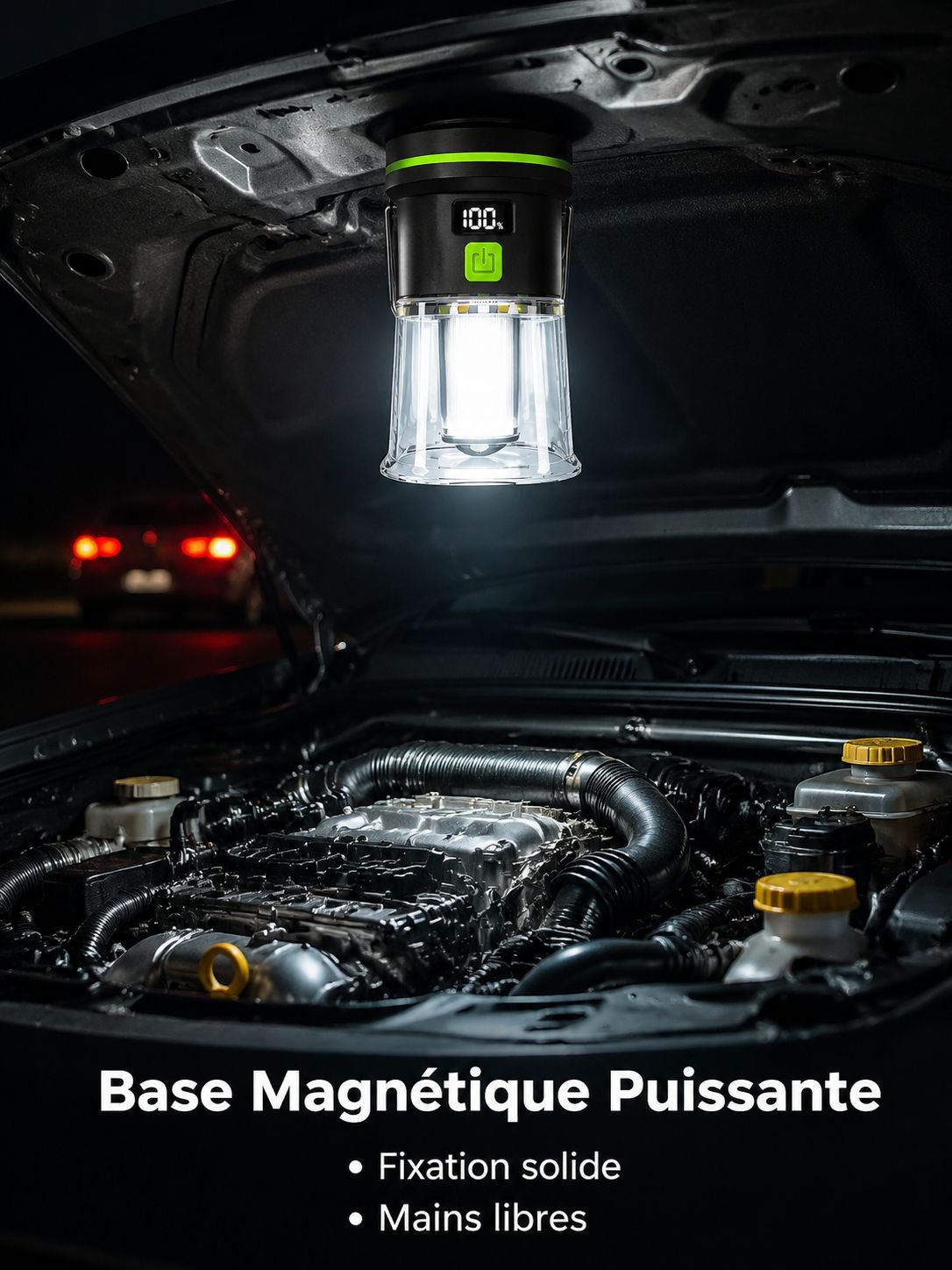 Nouvelle lampe de camping portable d'extérieur, rechargeable USB, lanterne de camp à main