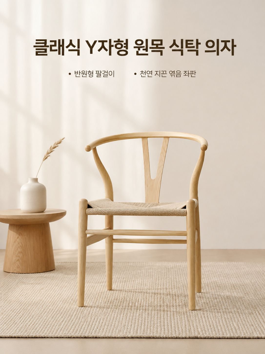 북유럽 심플한 현대 식탁 의자 레저 팔걸이 등받이 가정용 나무 의자