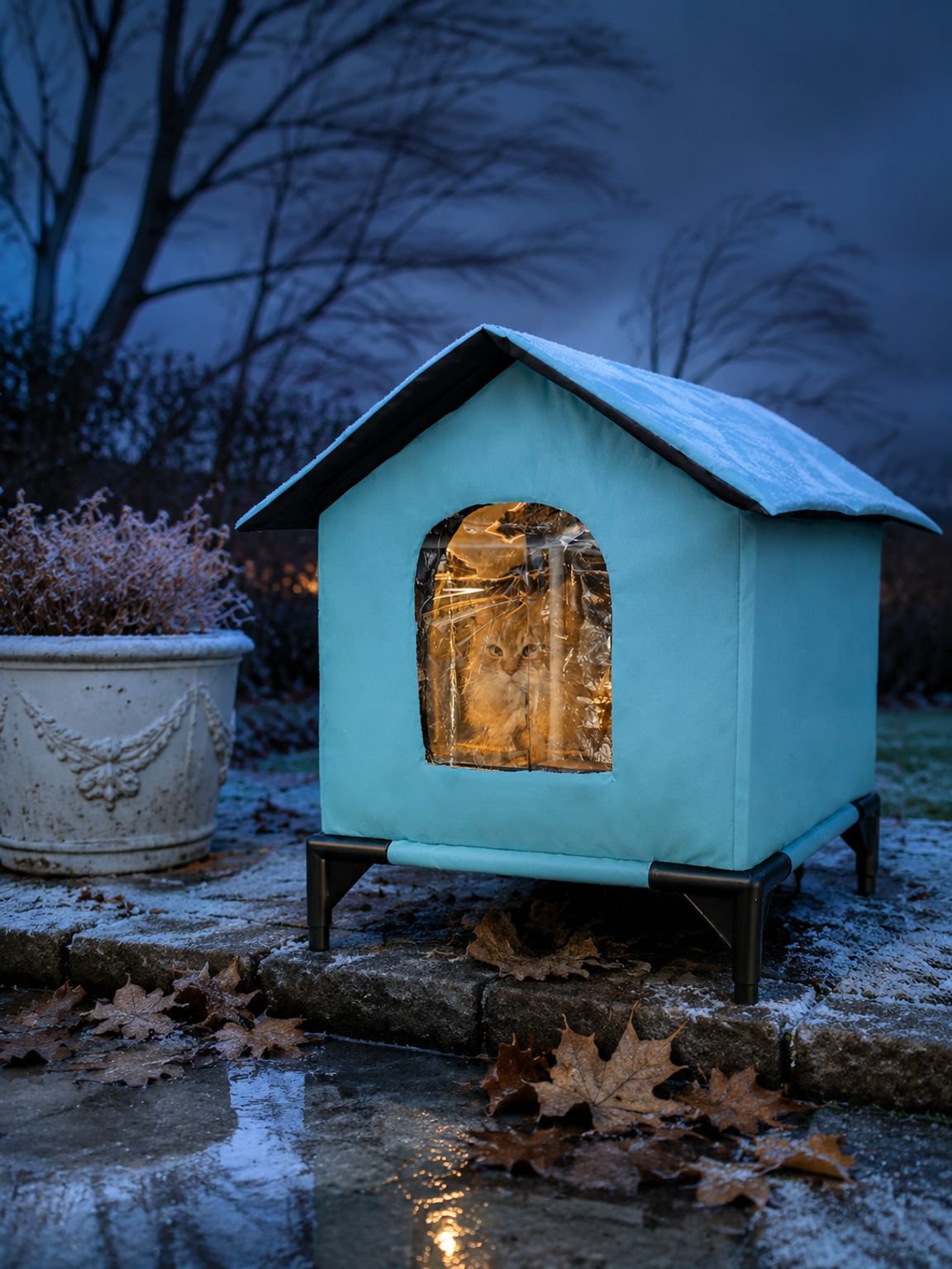 Waterdicht kattenhuis voor buiten
