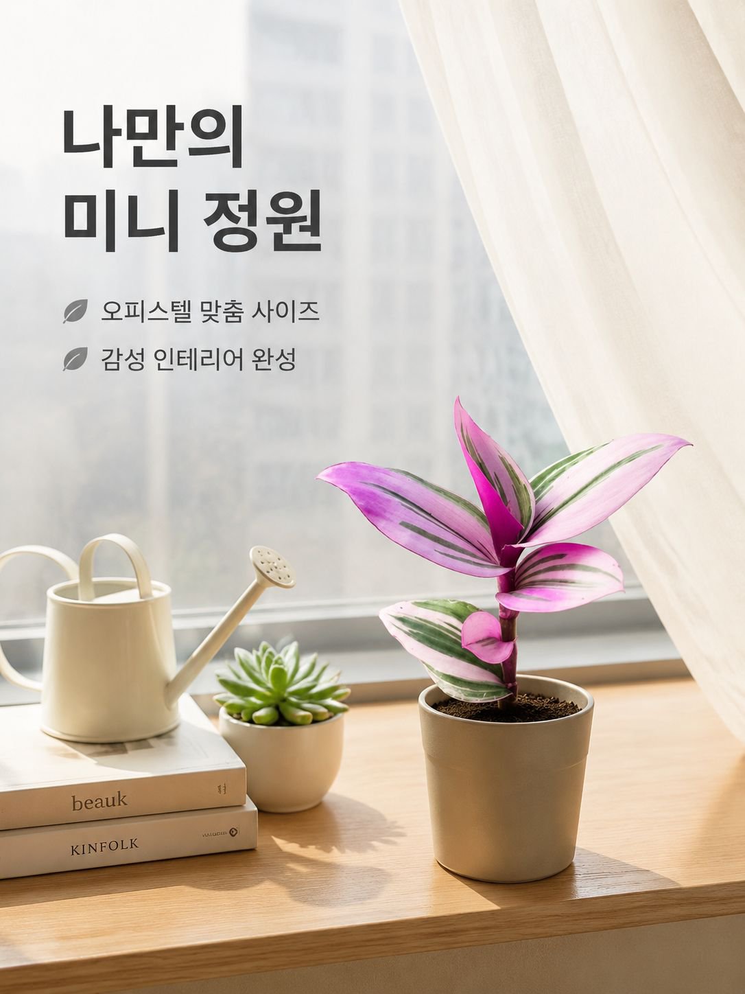 사계절 녹색 식물 및 화분 식물