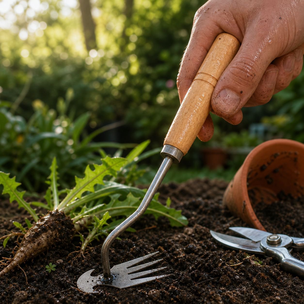 Garten-Unkrautmesser aus Edelstahl Handwerkzeug