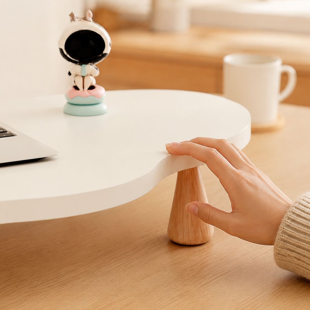 Adjustable desktop monitor stand for home office