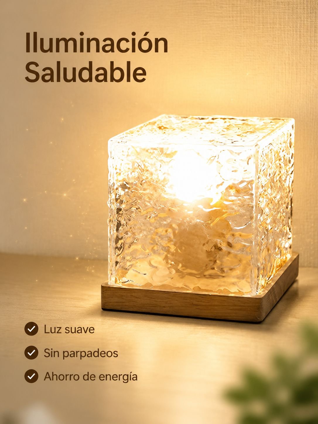 Lámpara colgante de cristal moderna