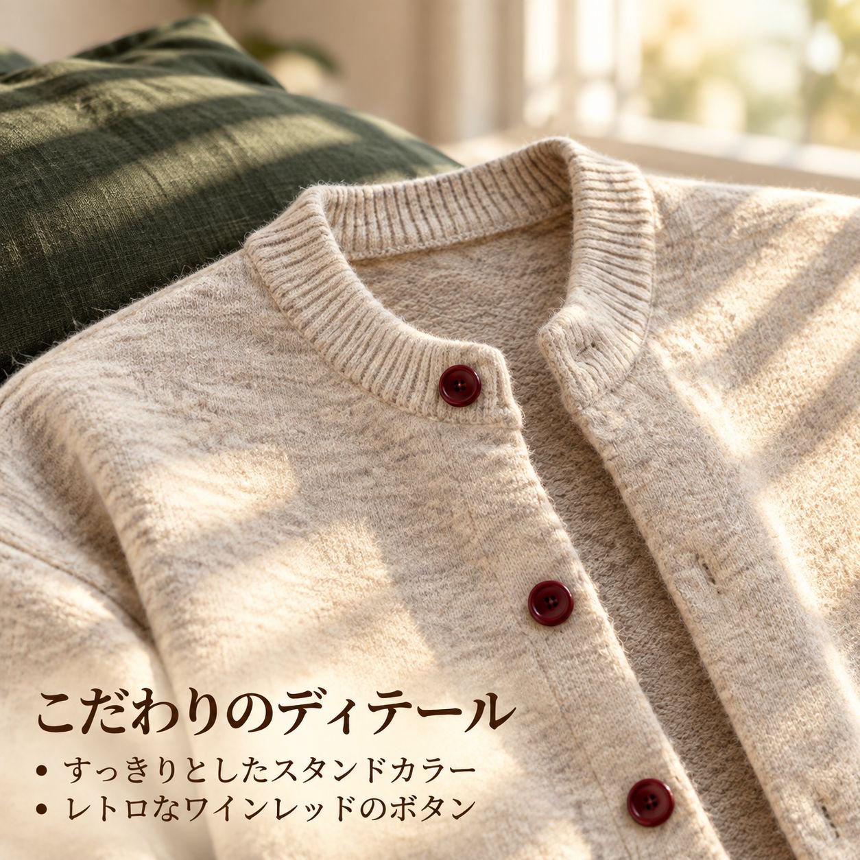 メンズ 秋冬用 厚手ニットカーディガン