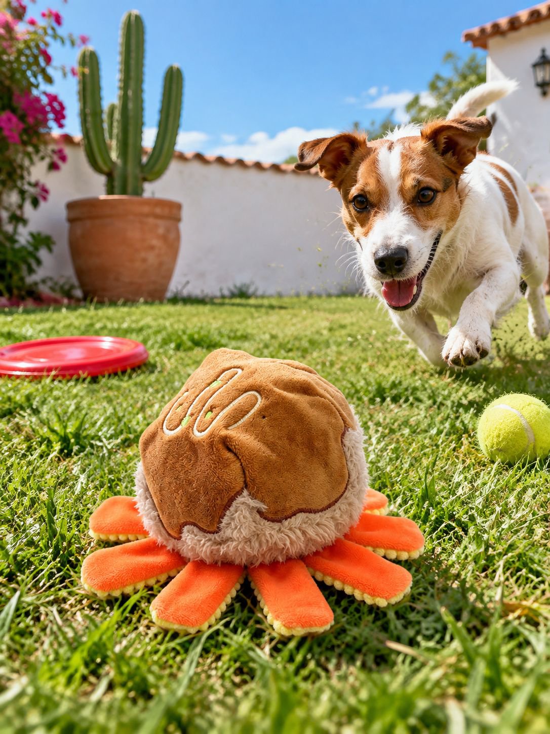 Juguete anti-estrés para perros en forma de Takoyaki