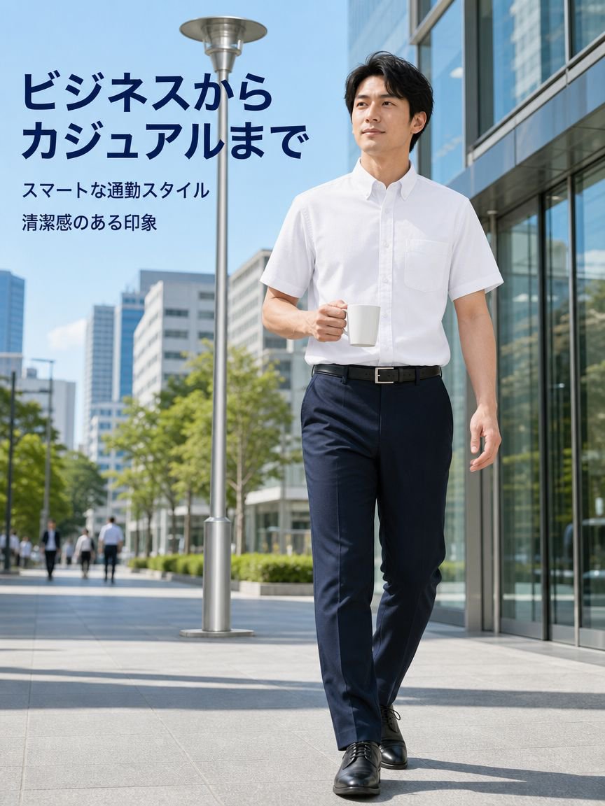 OAKLNオックスフォード綿100％ウォッシュ加工メンズ半袖シャツ
