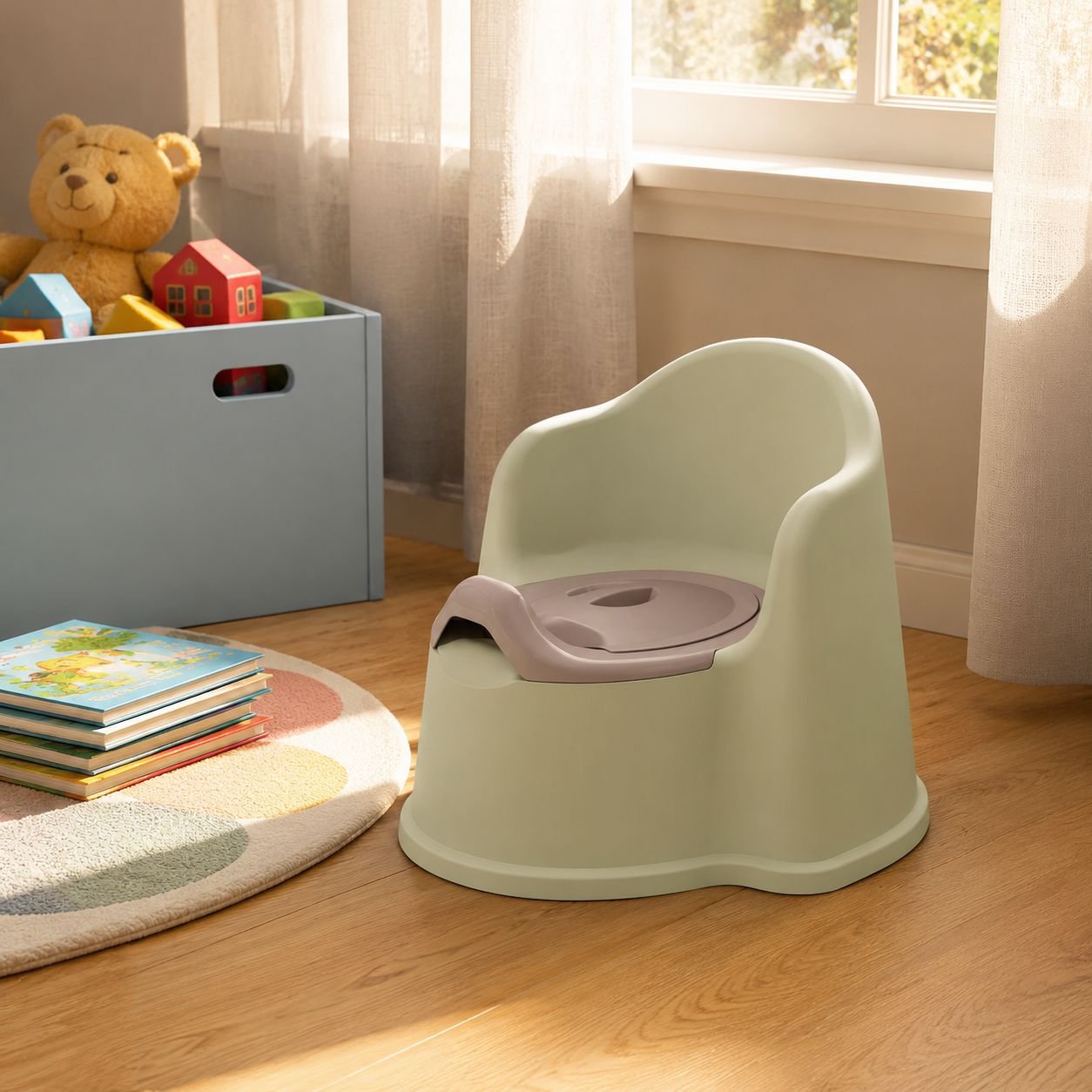 Child-friendly design potty chair