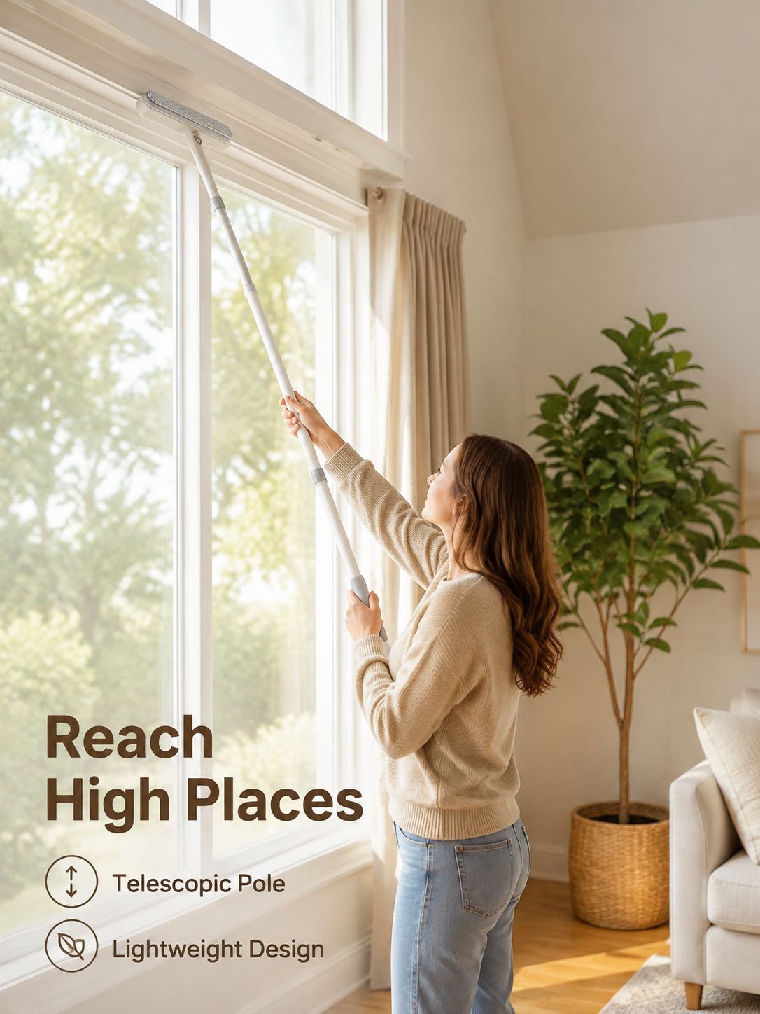 Extended Retractable Liquid Cleaning Wipe