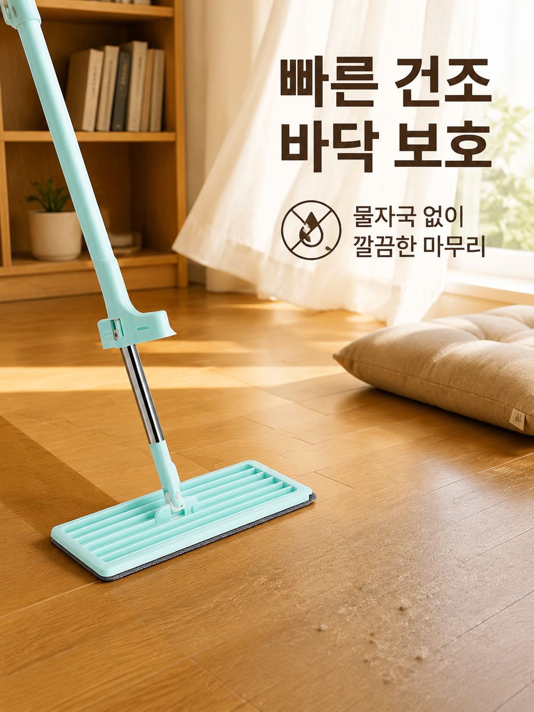 손을 대지 않고 사용하는 평면 걸레