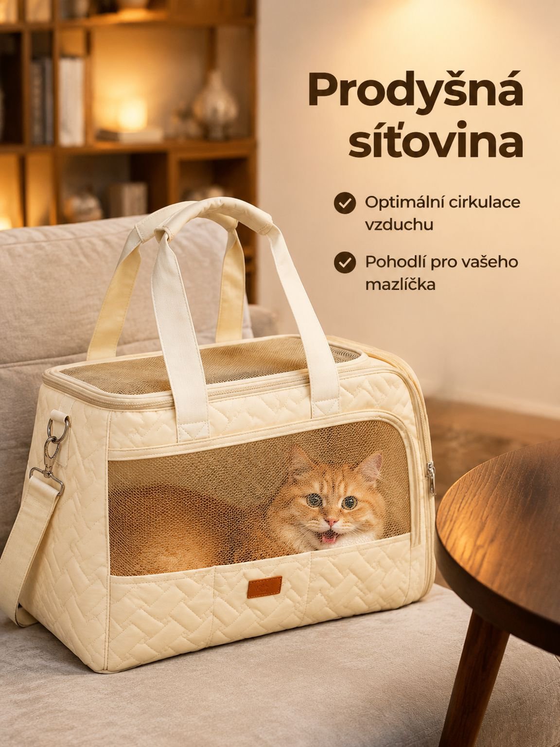 Prodyšný nosič pro domácí mazlíčky