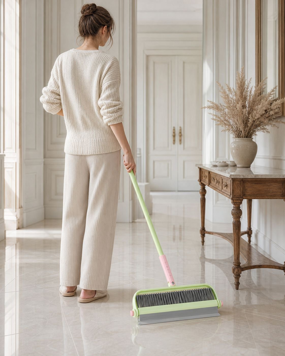 Vue détaillée de la brosse dopamine avec grattoir