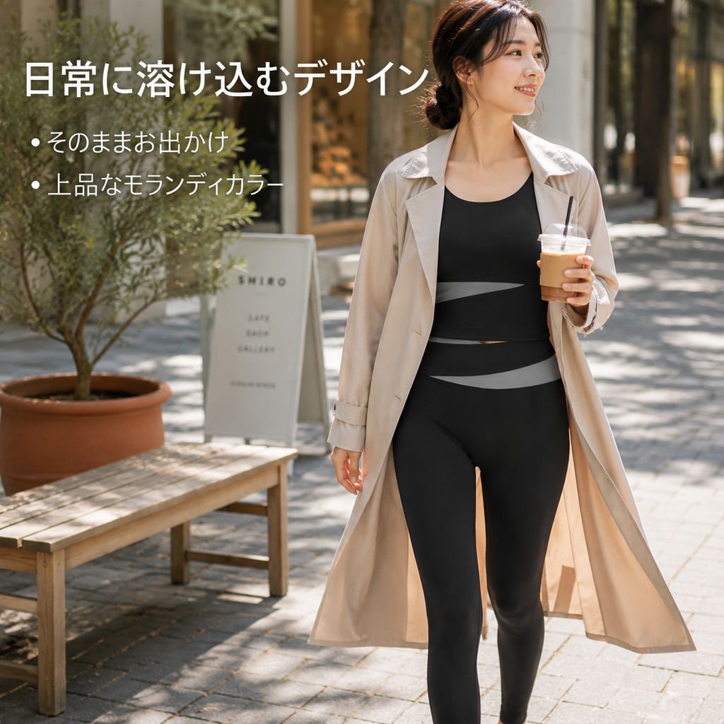 裸感細見え配色長袖スポーツヨガフィットネスウェアセット女性用