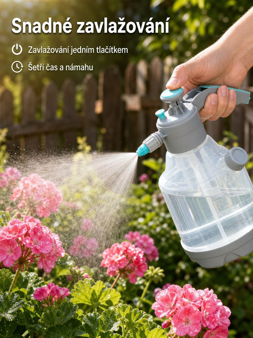 Velkokapacitní elektrický vysokotlaký postřikovač na zalévání květin