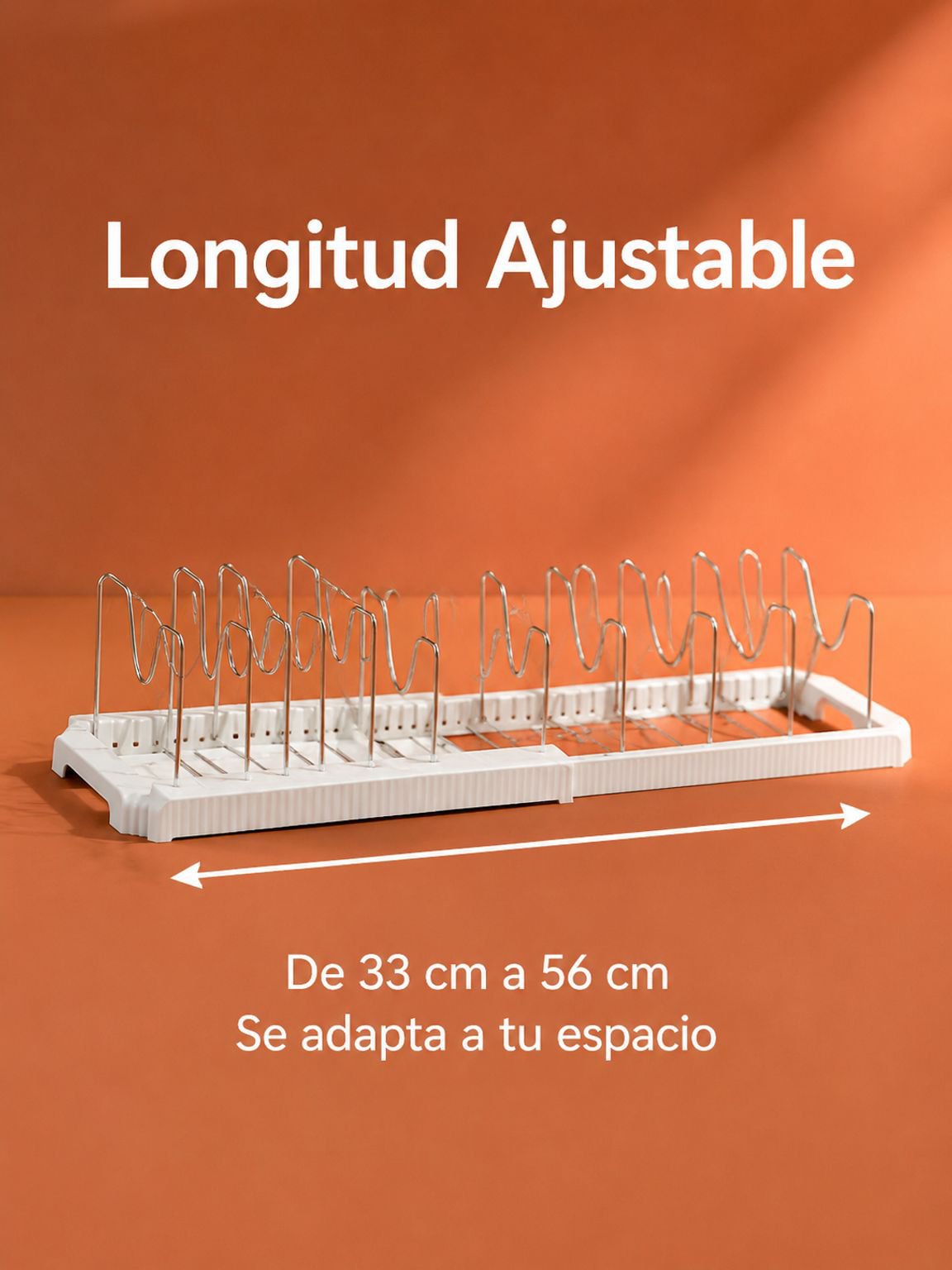 Estante para guardar tapas de ollas y tazones