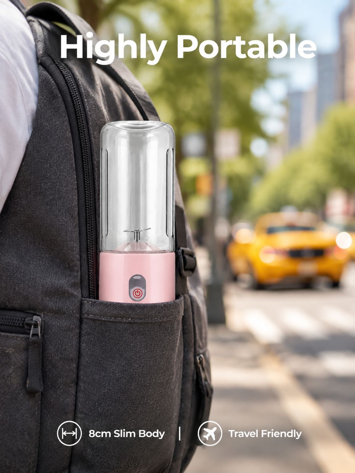 Compact and portable juicer cup