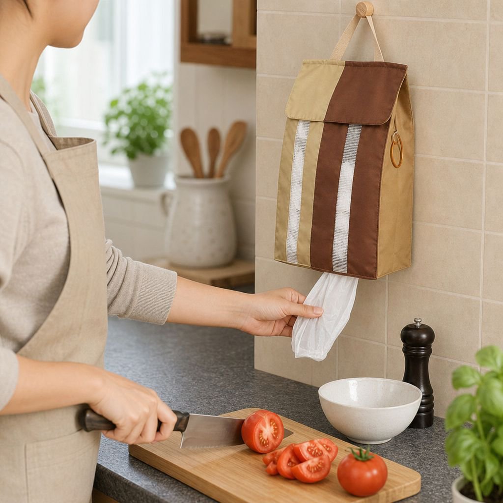Large capacity garbage bag holder for home use