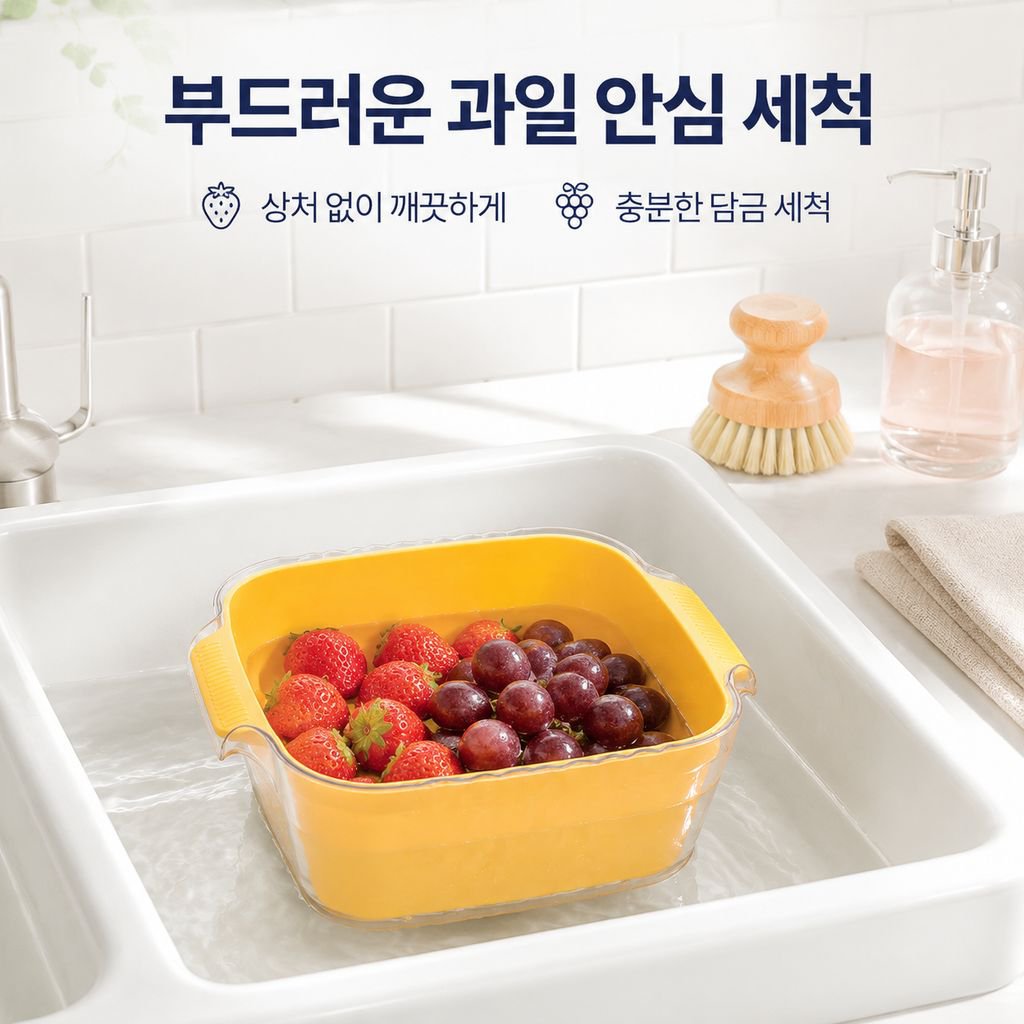 주방 대형 다기능 물빠짐 바구니
