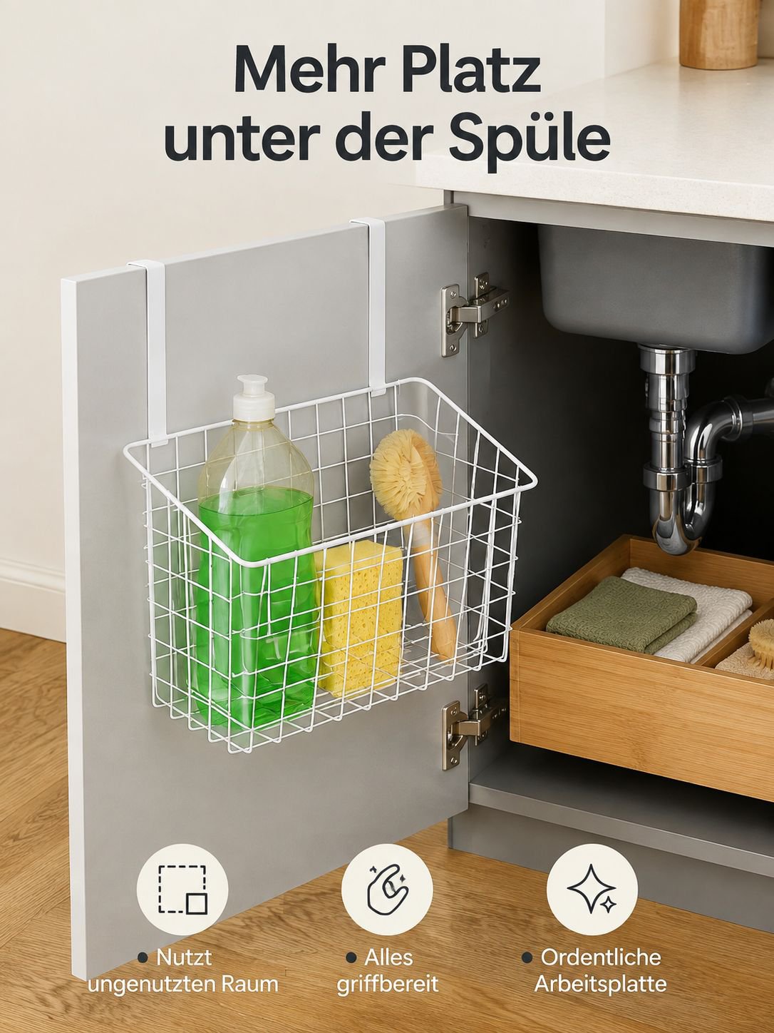 Türregal mit mehreren Fächern für optimale Organisation